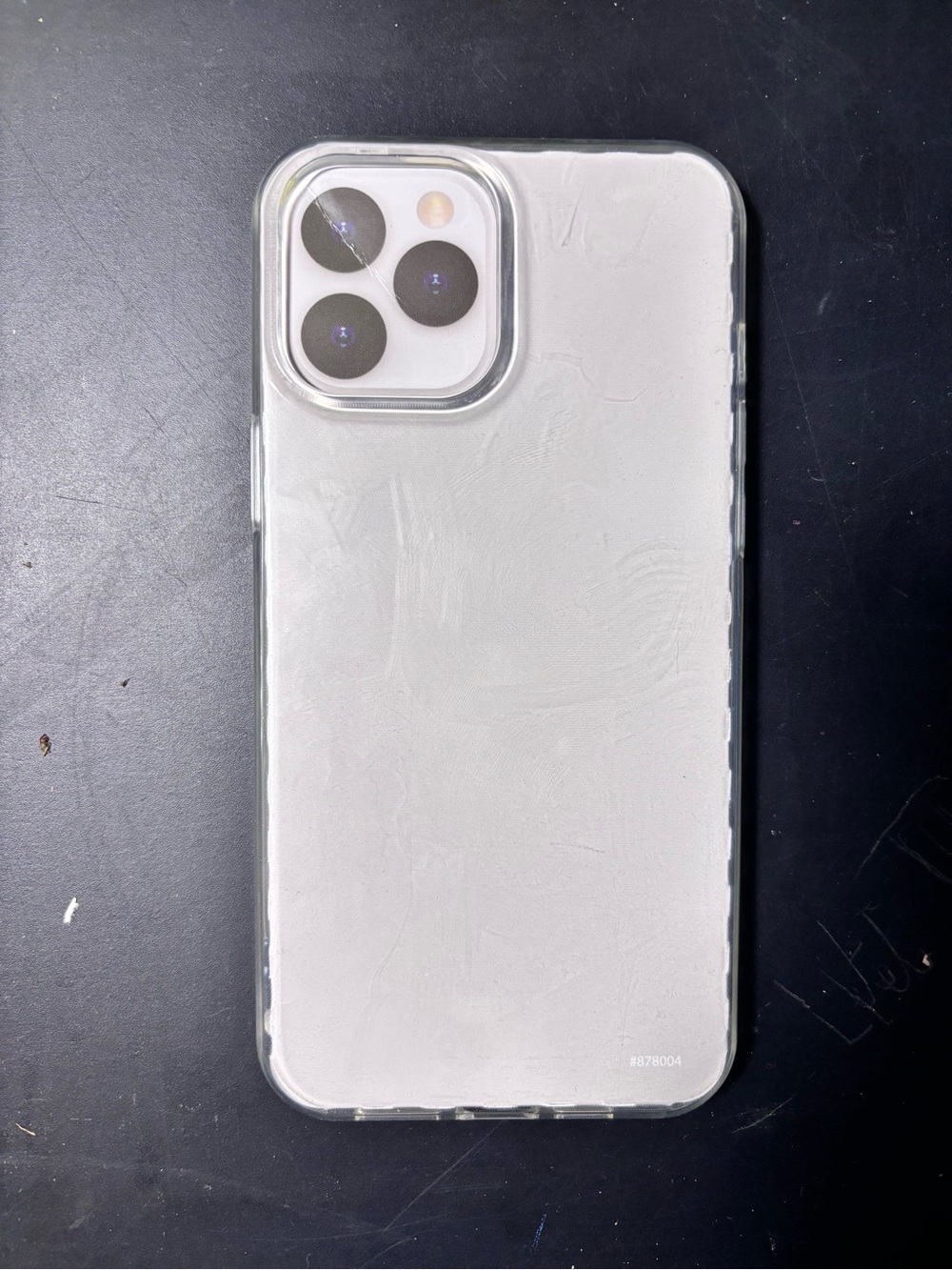 Clear White Protective IPhone Case for Triple-Camera